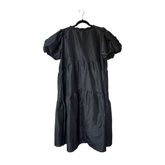 Kika Vargas X Target Black Tiered Ruffle Midi Dress 1X Puff Sleeve Fairy Grunge - Picture 6 of 13